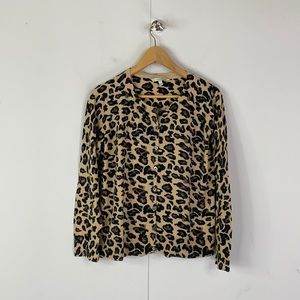 41 Hawthorne Animal Print Cardigan